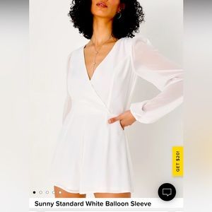 Lulus new white rompers. Never worn